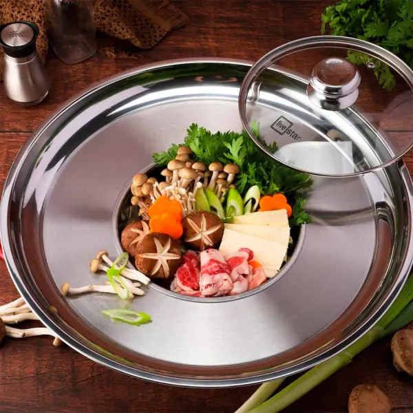 Nồi lẩu mâm vành Inox 430 Fivestar 18cm FSLM18001