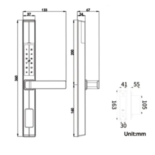 Khóa điện tử Hubert HB CNI5 EU
