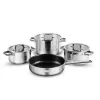 Bộ nồi inox liền khối Elmich Trimax ECO EL-8004 size 18, 20, 26, chảo 26cm