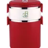 Camen đựng cơm La gourmet® Millennium PAC2GO 2 ngăn 2.5L (đỏ/trắng)