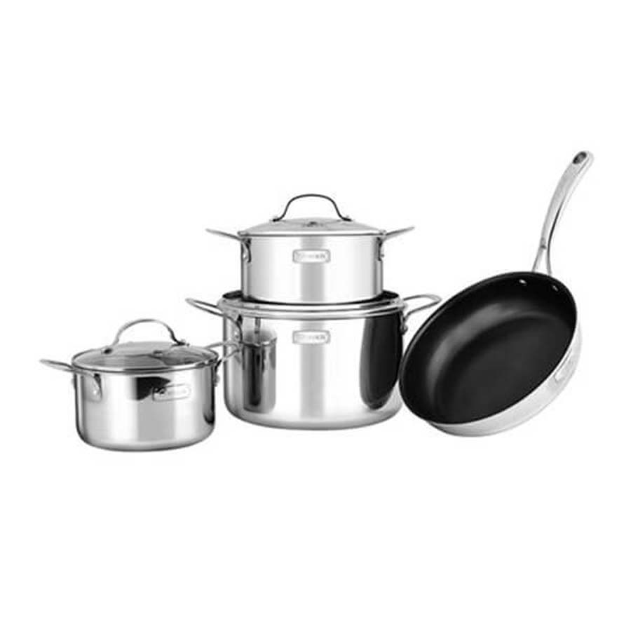Bộ nồi chảo Inox liền khối Elmich Trimax EL3742 size 18,20,26cm chảo 26cm - toàn cảnh sản phẩm