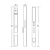 Khóa điện tử Hyundai cửa nhôm HY-SLS005 Black
