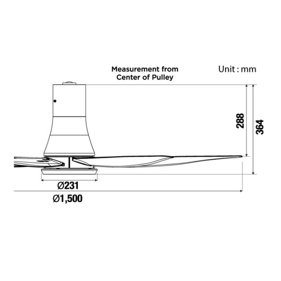 Quạt trần KDK T60DW 5 cánh