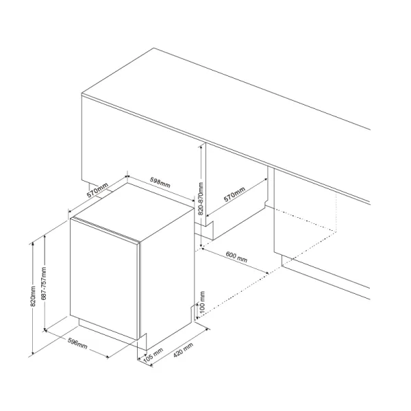 Máy rửa bát âm tủ Malloca MDW14-B09FI