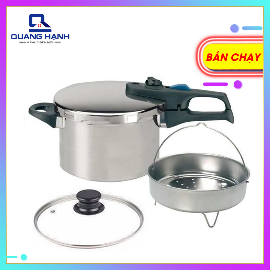 Nồi áp suất Elo Praktika Plus XL 6L có vung kính