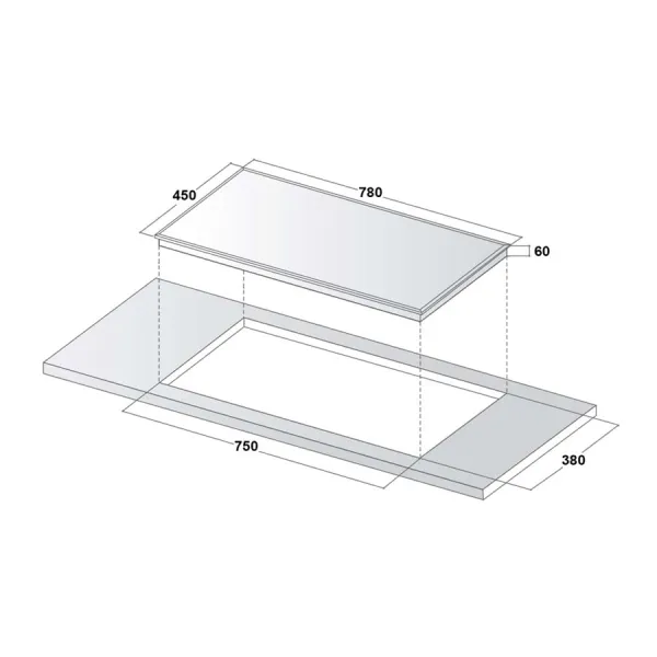 Bếp từ 3 vùng nấu Canzy CZ TL67GA