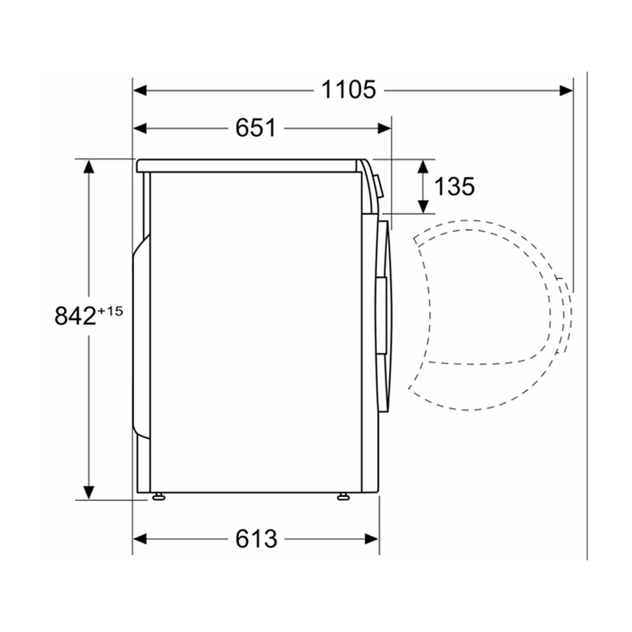 Máy sấy quần áo Bosch WQB246C0ES
