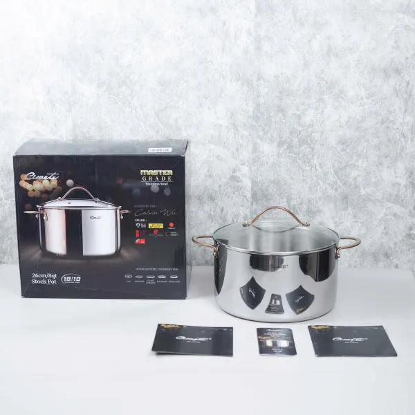 Nồi hầm inox 304 cao cấp Ciwete 26cm SS0101-A