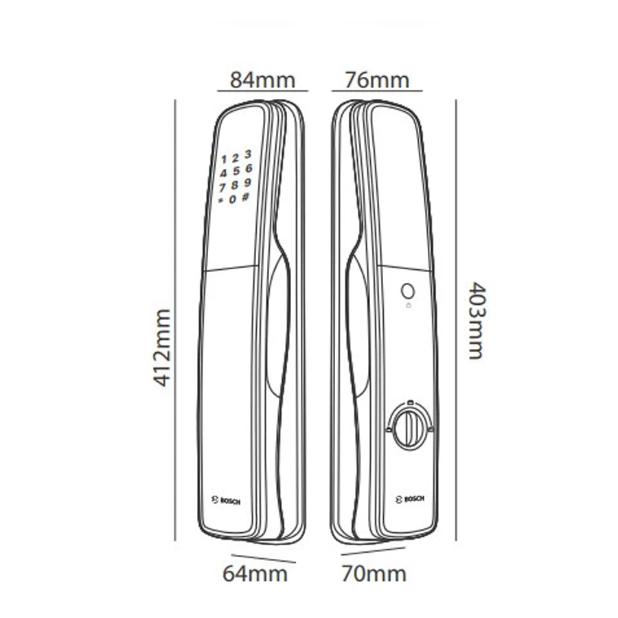 Khóa cửa điện tử Bosch EL 800AKB có APP