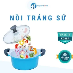 Nồi cote tráng sứ size 20cm – Happy Home Pro