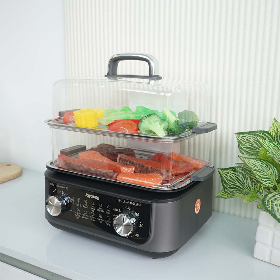 Ảnh thực tế Nồi lẩu hấp điện Joyoung JFS-556
