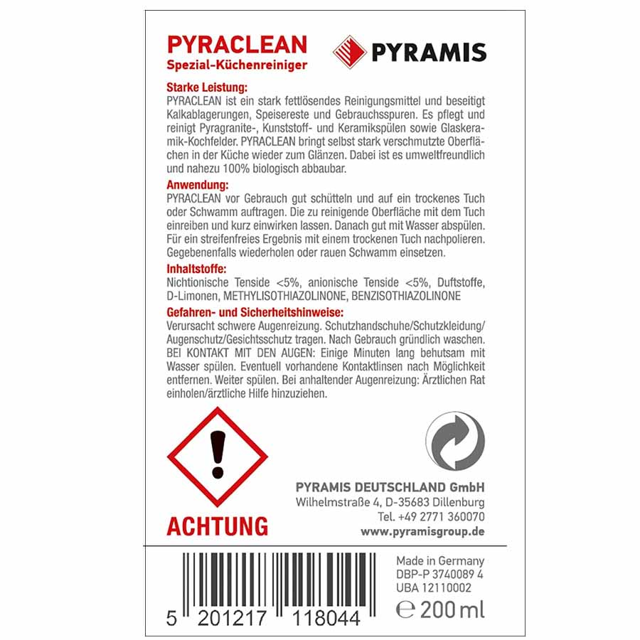 Chất tẩy rửa Pyramid Pyra Clean 073024901