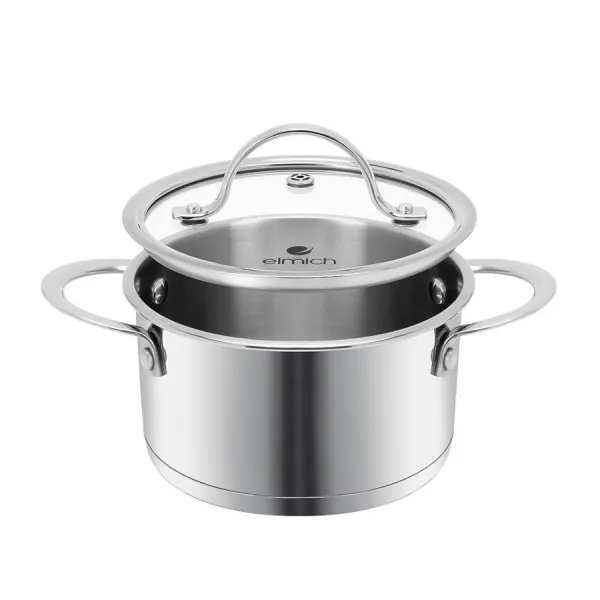 Bộ nồi Inox 304 Impact bonding Elmich EL2480 size 16,20,24cm