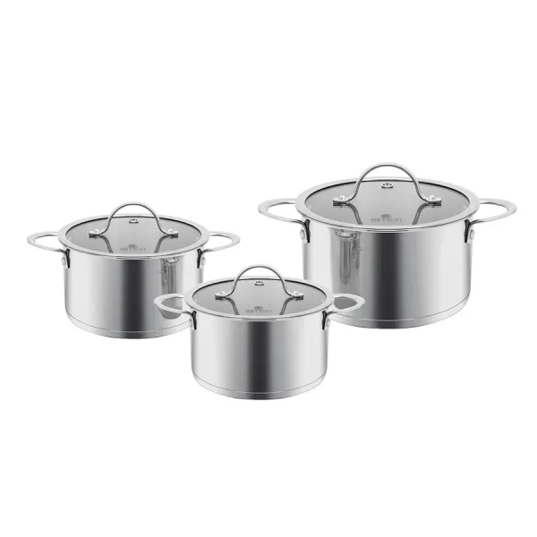 Bộ nồi Inox 304 Impact bonding Elmich EL2480 size 16,20,24cm