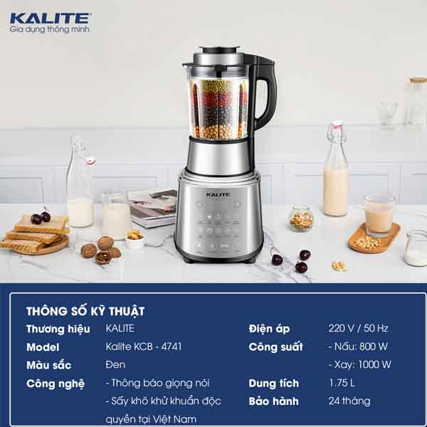 Máy làm sữa hạt Kalite KCB4741