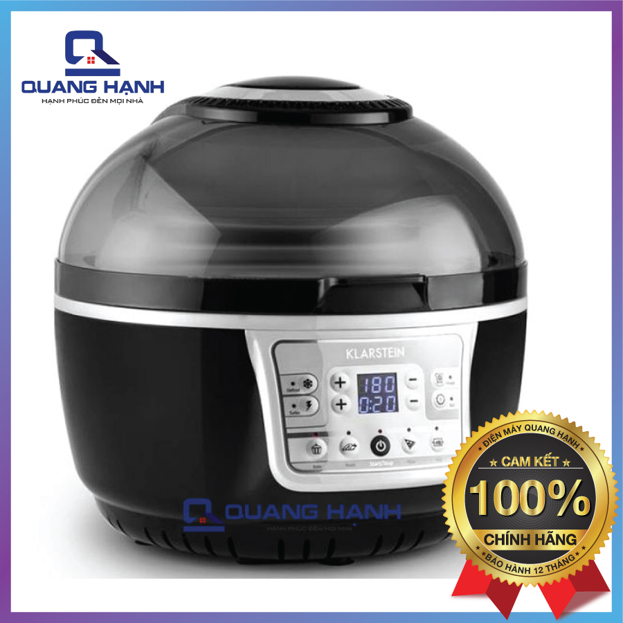 Nồi chiên không dầu KLARSTEIN Turbo 9L Đen