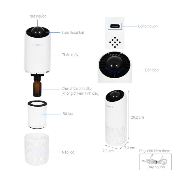 Máy lọc không khí Cuckoo CAC-AG0110FW/WHCKV
