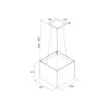 Máy hút mùi đảo Malloca Concrete K 400BR