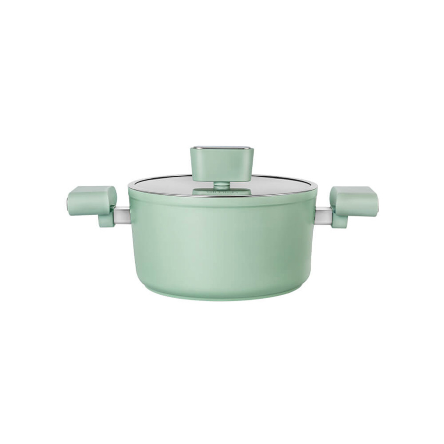 Nồi men sứ Elmich Hera II EL-5203GY18 size 18cm - toàn cảnh sản phẩm
