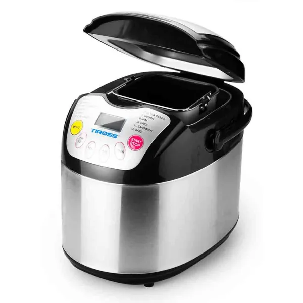 Máy làm bánh mỳ Tiross TS821 12 chức năng, công suất 600W