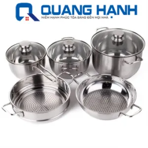 Bộ nồi Fivestar 5 chiếc nắp kính