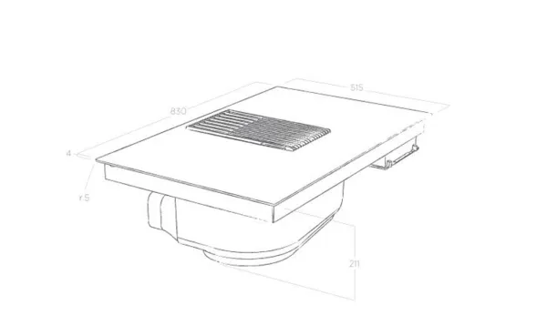 Bếp từ kết hợp hút mùi Elica NIKOLATESLA LIBRA BL/A/83-PRF0147744