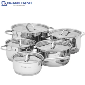 Bộ nồi cao cấp Kit Fivestar inox 10 món FS10C