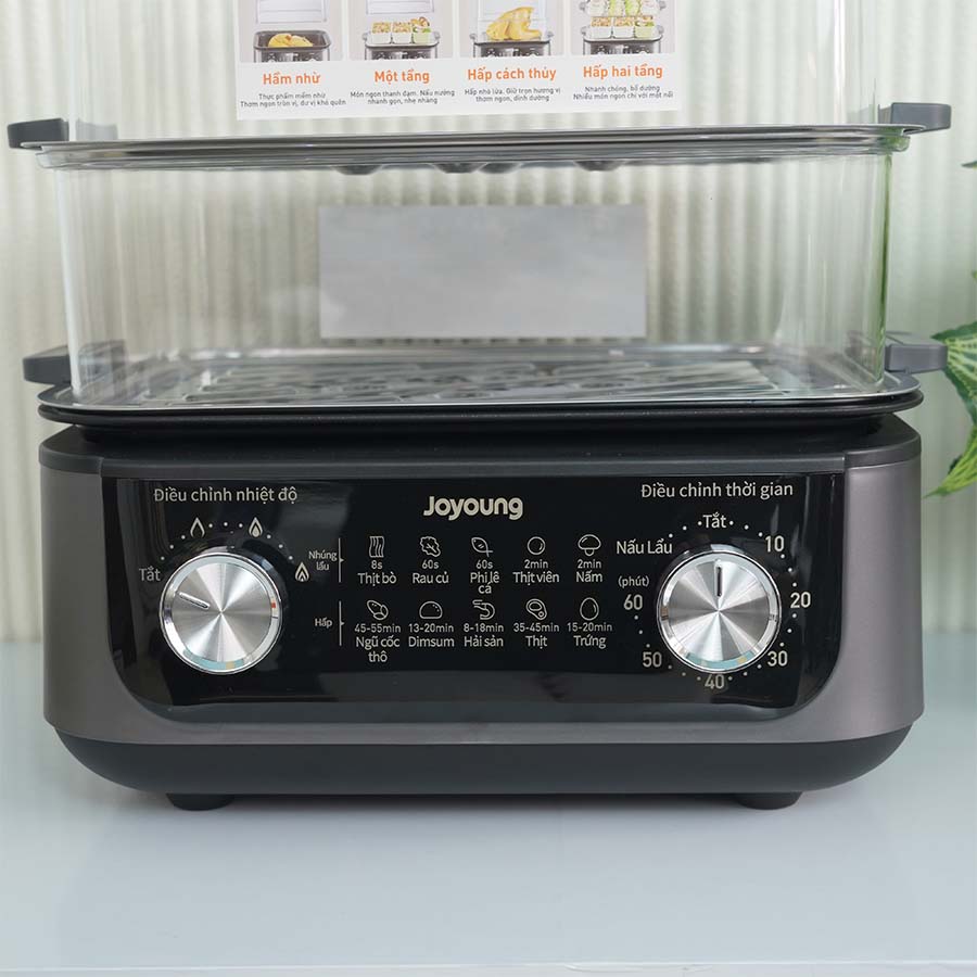 Ảnh thực tế Nồi lẩu hấp điện Joyoung JFS-556