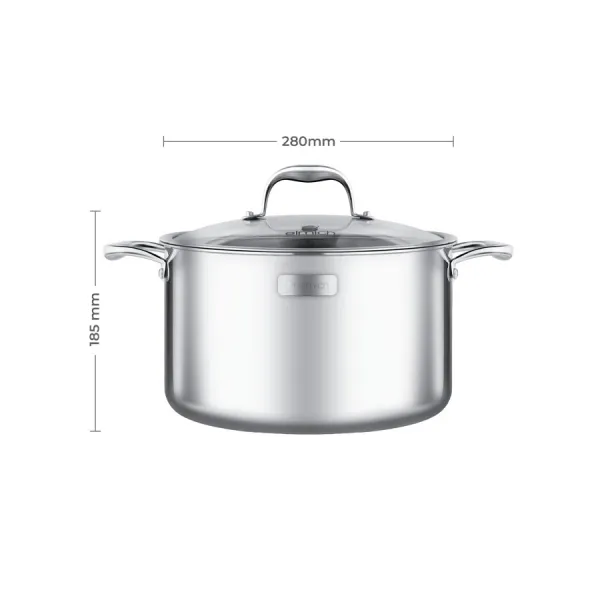 Nồi inox 3 lớp cao cấp đáy liền Trimax XS EL3750 size 28cm