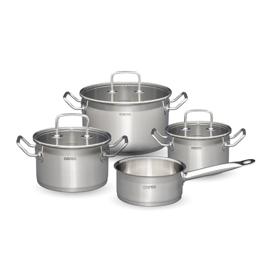 Bộ nồi cao cấp Inox 3 đáy Carez CPC656SI - toàn cảnh sản phẩm