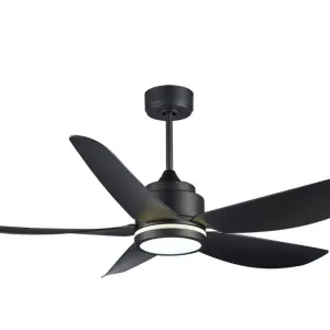 Quạt trần Benny BF-C52LUX-B đèn Led có điều khiển từ xa màu đen