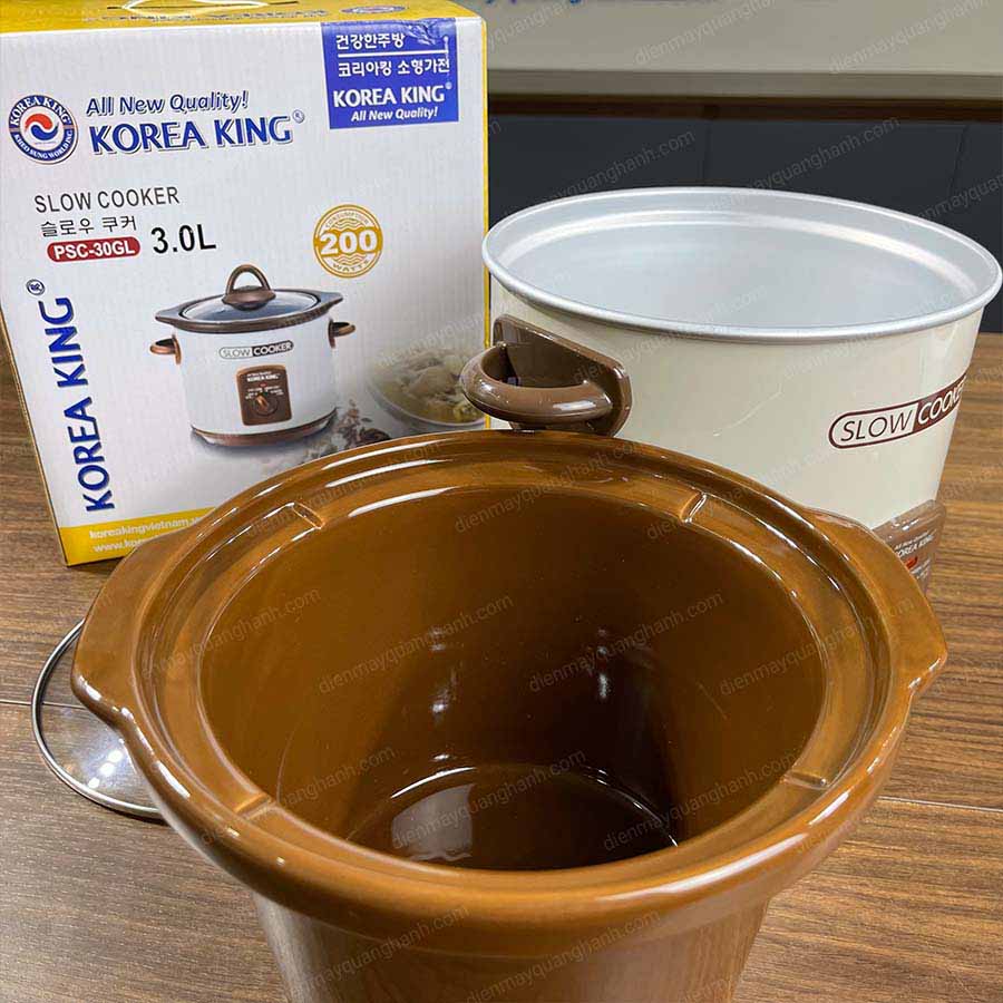 Ảnh thực tế Nồi nấu chậm Korea King 3L PSC-30GL