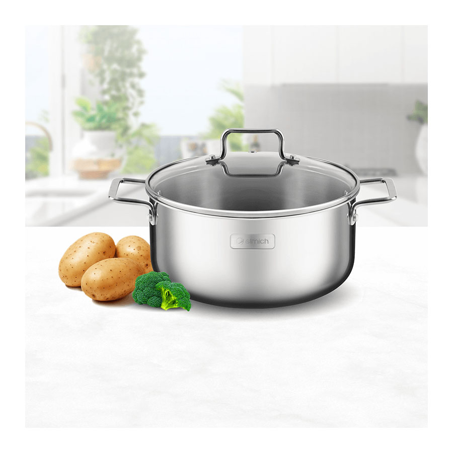 Nồi Inox liền khối Elmich Trimax XR EL3839 size 16cm