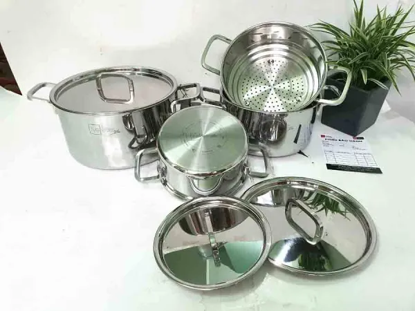 Bộ nồi 4 món Fivestar nắp inox FS-B4LV-3L