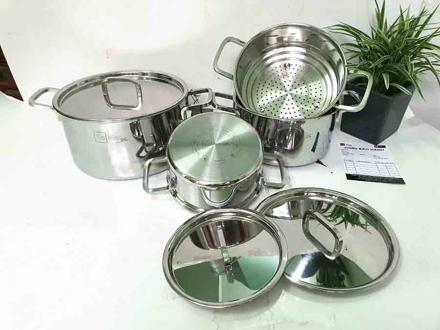 Bộ nồi 4 món Fivestar nắp inox FS-B4LV-3L