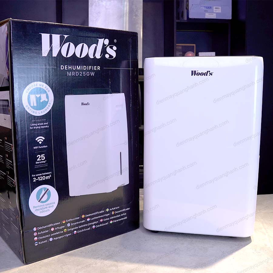 Ảnh thực tế Máy hút ẩm Wood’s MRD25GW