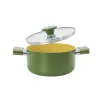 Bộ nồi chống dính Ceramic Elmich Olive Classic EL5229OV03 size 18,20,24cm