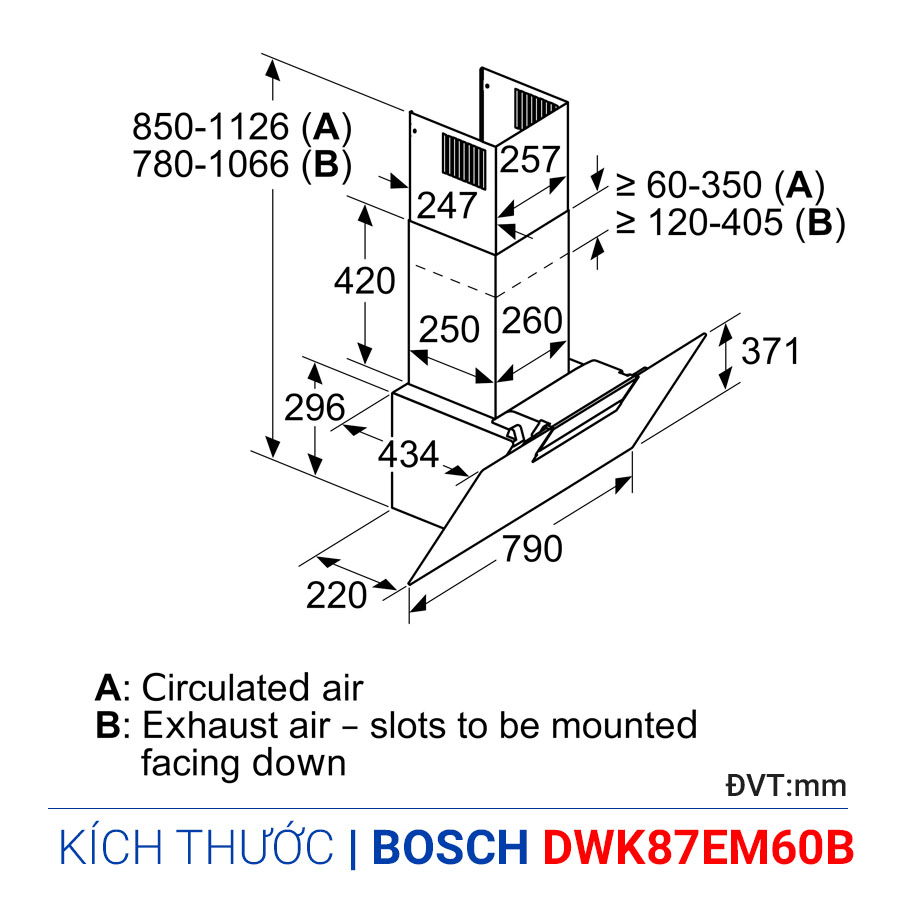 Hút mùi Bosch DWK87EM60B
