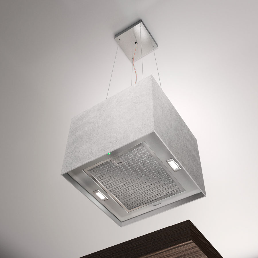 Máy hút mùi đảo Malloca CONCRETE K-400