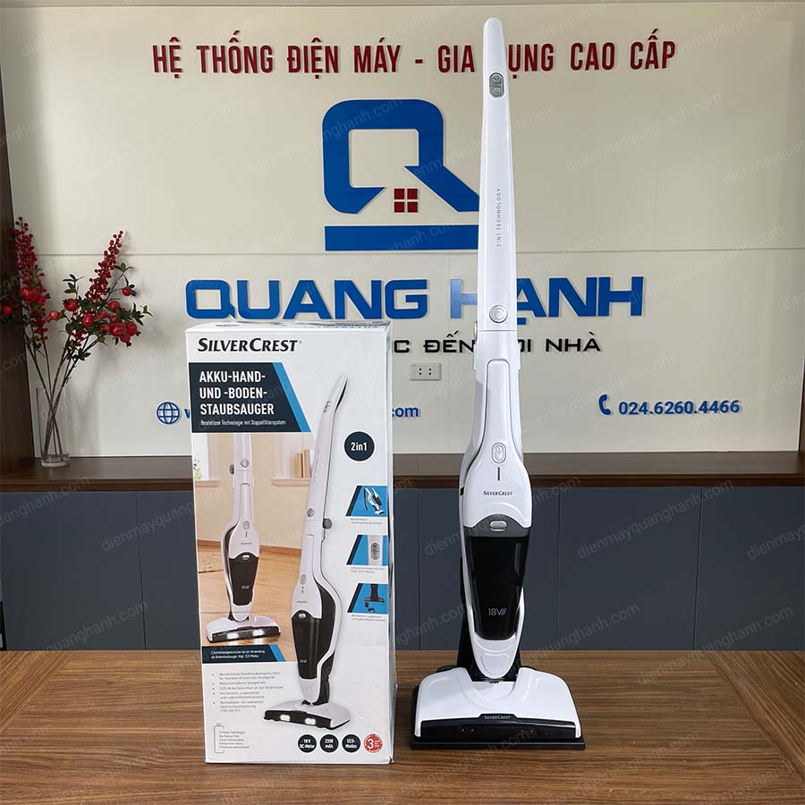 Ảnh thực tế Máy hút bụi không dây Silvercrest 2 trong 1 SHSS 18 A1