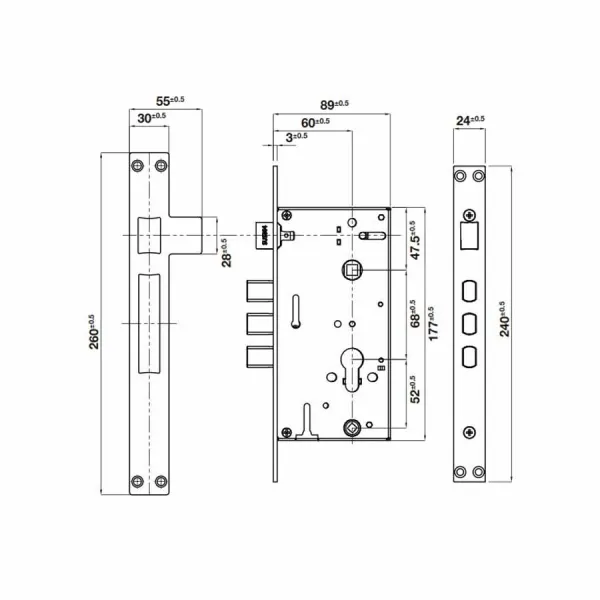 Khóa điện tử Hafele DL6100 912.20.582