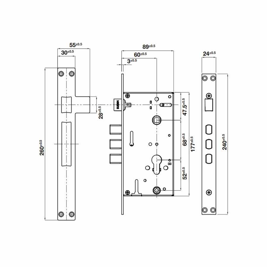 Khóa điện tử Hafele DL6100 912.20.582
