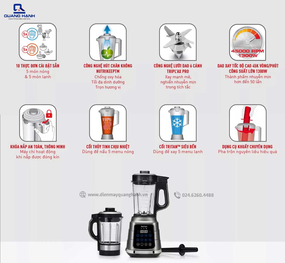 Máy làm sữa hạt Tefal BL985A31