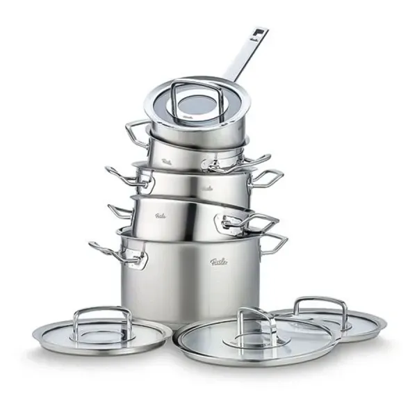 Bộ nồi inox cao cấp Fissler Original Profi 5 món (nắp kính)