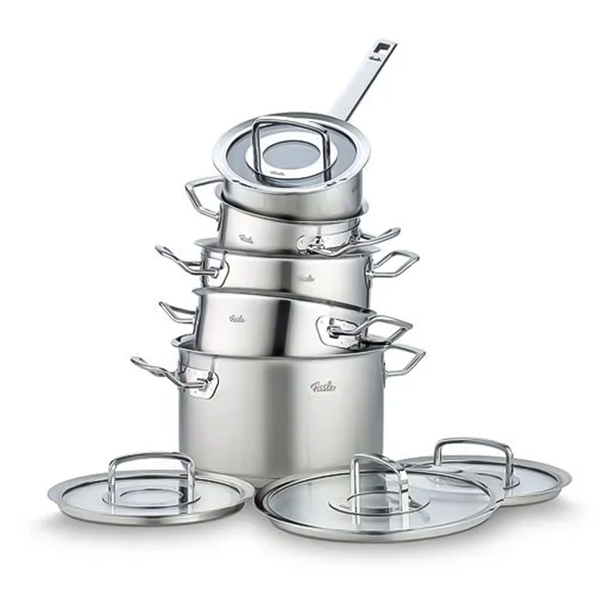 Bộ nồi inox cao cấp Fissler Original Profi 5 món (nắp kính)