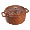 Nồi gang tròn Staub màu nâu vàng 22cm – 2.6L
