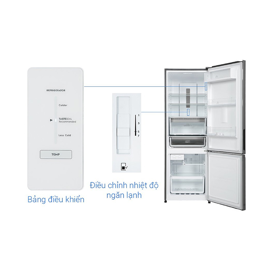 Tủ lạnh Electrolux Inverter 335 Lít EBB3702K-A