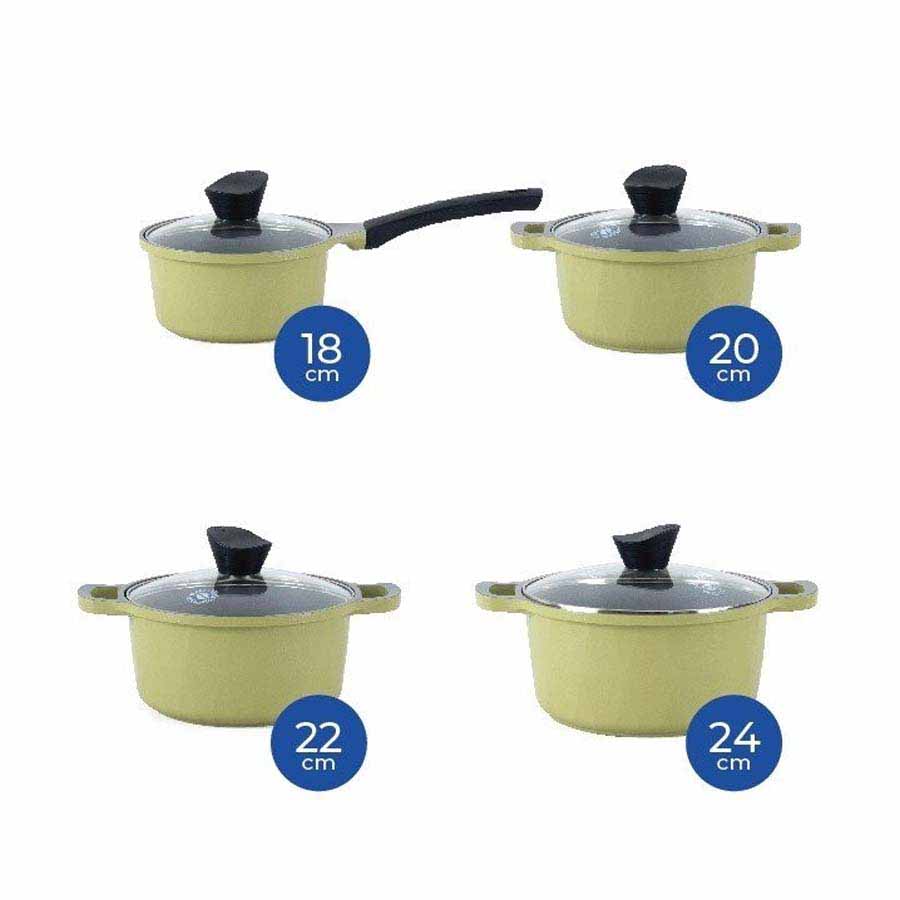 Bộ nồi 4 cái Korea King KS-GL4TCI