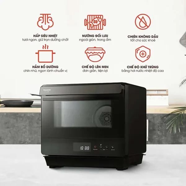 Lò chiên không dầu hấp nướng đối lưu Panasonic NU-SC180BYUE 20 lít