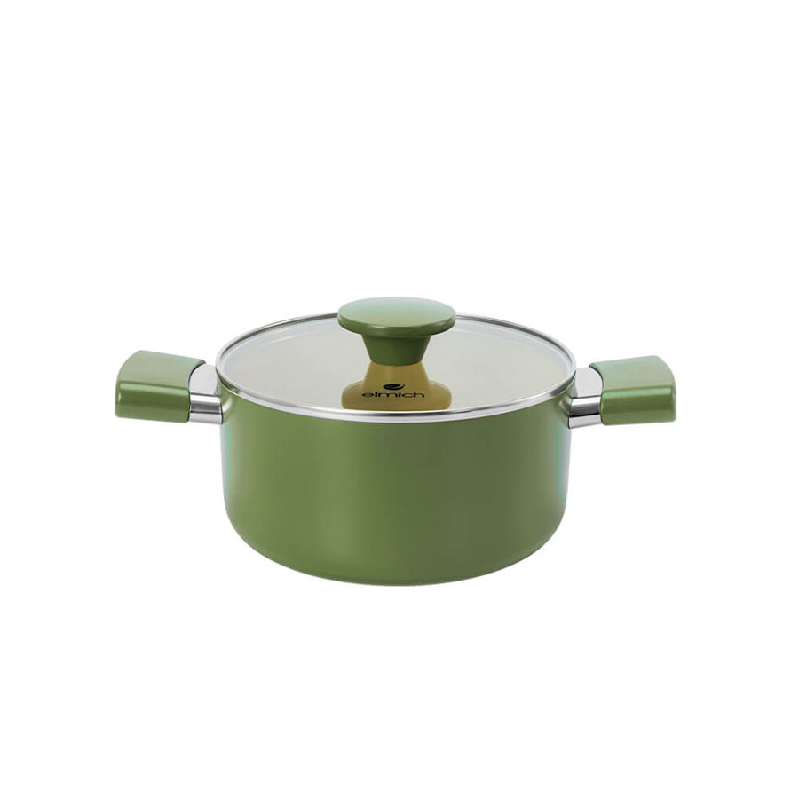 Nồi chống dính Ceramic Elmich Olive Classic EL5533OV20 size 20cm - toàn cảnh sản phẩm